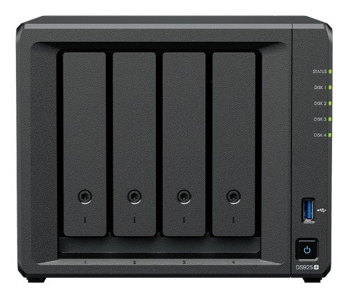 Synology DiskStation DS925+ NAS/storage server Ryzen Embedded V1500B 4 GB DDR4 0 TB Black