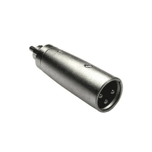 Cables Direct 3XLR-MMRCA cable gender changer RCA XLR Metallic