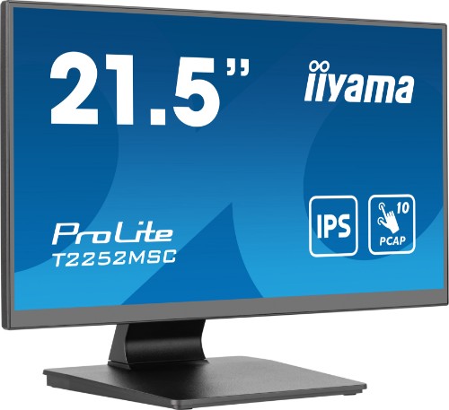 iiyama ProLite T2252MSC-B2 computer monitor 54.6 cm (21.5") 1920 x 1080 pixels Full HD LCD Touchscreen Black