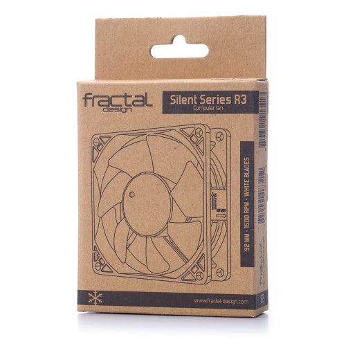 Fractal Design Silent Series R3 92mm Computer case Fan 9.2 cm Black, White