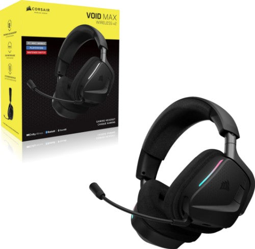 Corsair VOID v2 MAX WIRELESS Headset Head-band Gaming Bluetooth Black