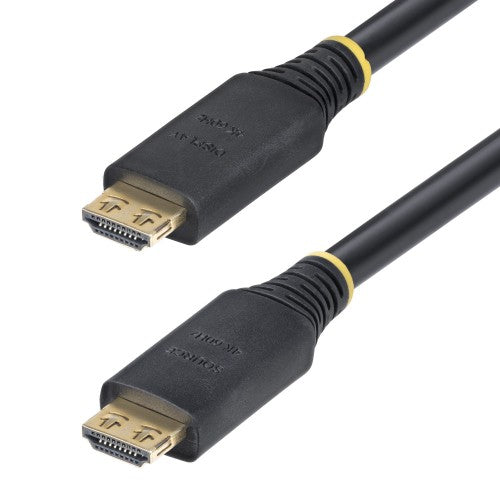 StarTech.com 35ft (10.6m) Active High Speed HDMI Cable with Gripping Connectors, 4K 60Hz/1440p 144Hz, HDR10/HDCP 2.2/ARC, 18Gbps, UHD HDMI 2.0 Cord for TV/Monitor/Display, TPE Jacket