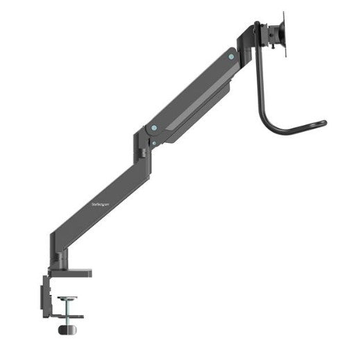 StarTech.com Desk Mount Dual Monitor Arm - Ergonomic Dual Monitor VESA Mount 32" (17.6lb) Displays - Crossbar Handle for Synchronized Full Motion - Height Adjustable - C-Clamp/Grommet