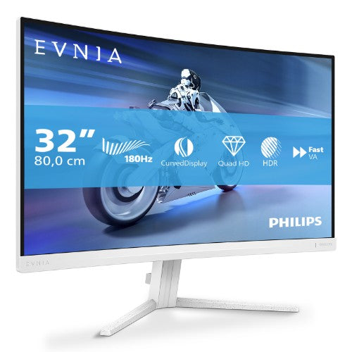 Philips Evnia 5000 32M2C5501/00 computer monitor 80 cm (31.5") 2560 x 1440 pixels Quad HD LCD White