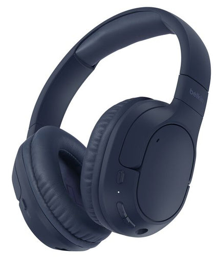 Belkin AUD009HQBL headphones/headset Wireless Head-band Calls/Music USB Type-C Bluetooth Blue