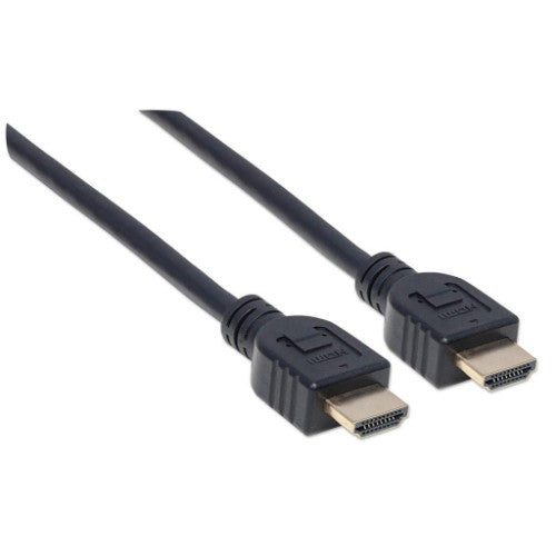 Manhattan HDMI 4K@60Hz Cable with Ethernet - CL3 rated, 3m, Suitable for In-Wall use, For ALL 4K & 1080p/HD uses - when upgrading now or have it ready for when you need it, Male to Male, Black, Ultra HD 4k x 2k, Lifetime Warranty, Premium High Speed