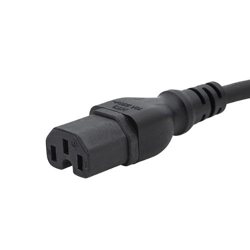 connektgear 2m UK Mains Hot Rated Power Cable - UK Plug to C15 Socket