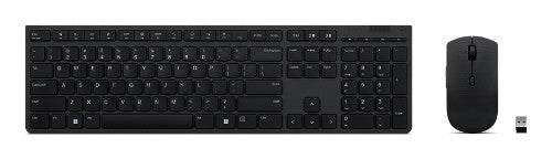 Lenovo 4X31K03961 keyboard Mouse included RF Wireless + Bluetooth Portuguese Grey