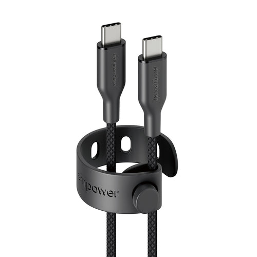 PanzerGlass empower™ by ® Racing 60W USB-C to USB-C Cable | USB 2.0 | 2M | Space Black