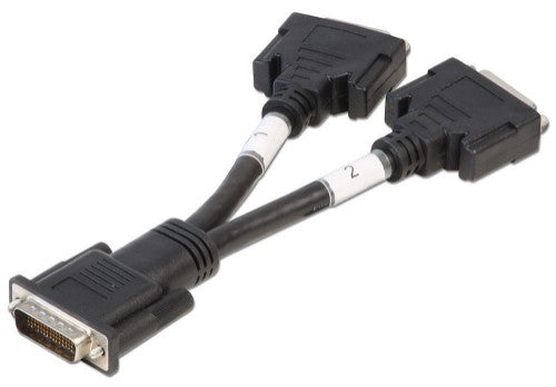 Lindy DMS 59 Male to 2 x DVI-I Female Splitter Cable