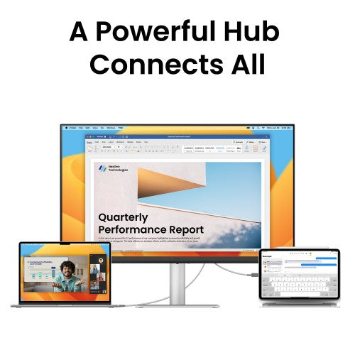 BenQ MA270U computer monitor 68.6 cm (27") 3840 x 2160 pixels 4K Ultra HD White