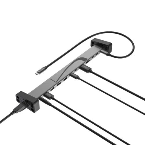 Hama 00200149 laptop dock/port replicator Docking Black, Grey