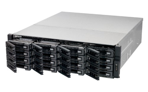 QNAP TS-EC1680U R2 NAS Rack (3U) Intel® Xeon® E3 V3 Family E3-1246V3 4 GB DDR3 QNAP Turbo System Aluminium, Black