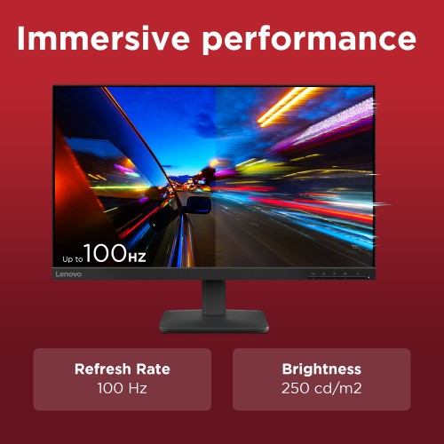 Lenovo 68C2KAC1UK computer monitor 60.5 cm (23.8") 1920 x 1080 pixels Full HD LCD Black