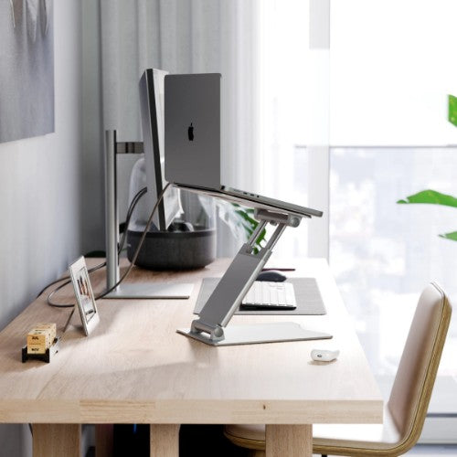 ALOGIC Elite Plus Adjustable Laptop Riser - Silver
