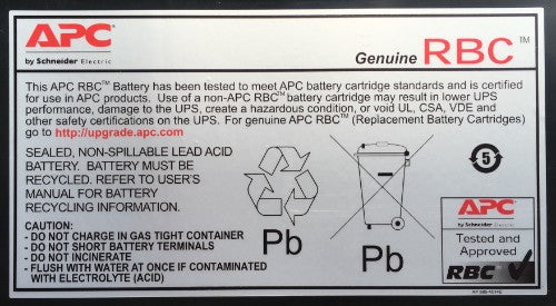 APC Battery Replacement Cartridge RBC18 (OEM)