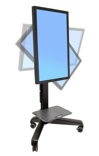 Ergotron Neo-Flex Mobile MediaCenter LD Black Flat panel Multimedia cart