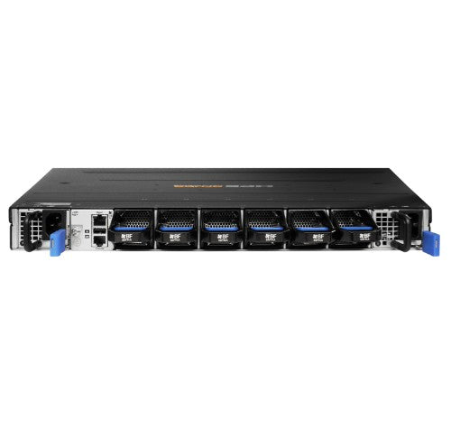 HPE Aruba Networking CX 9300S 32p QSFP28 100G 8p QSFP‑DD 400G Back‑to‑Front 6xFan 2xAC Bundle Managed L3 1U