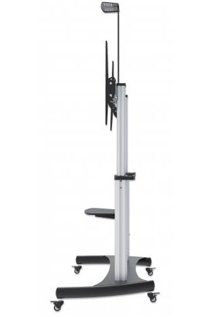 Manhattan Trolley Mount Stand for TV & Monitors, For screens: 60" to 100",VESA compatibility:all between 200x200 to 800x600mm -check the dimensions of the four mounting holes on back of screen to ensure it fits,Max 100kg,Height adjustable 1200 to 1685mm,L