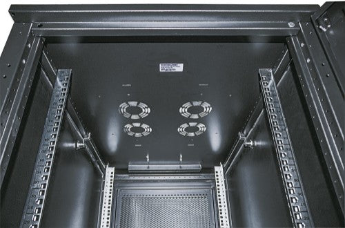 Intellinet 19" Server Cabinet - Free Standing, 36U, 600x1000mm (width x depth), Black, Flatpack, Max 1500kg, Multi-Point Door Lock, One Lock Per Side Panel, Usable Depth 123 to 773mm, IP20 rated, Rack, Steel
