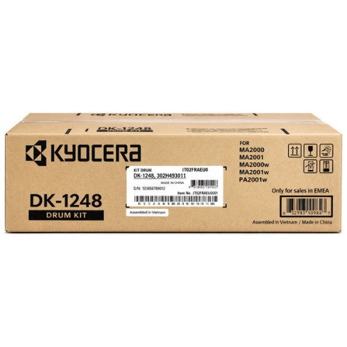 Kyocera 1702Y80NL0/DK-1248 Drum kit, 10K pages ISO/IEC 19752 for Kyocera PA 2001