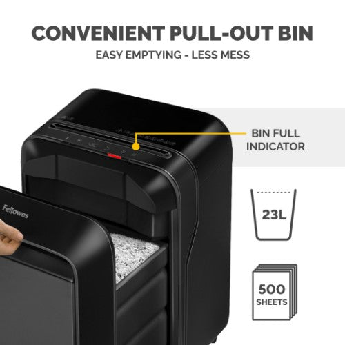 Fellowes LX Series Powershred LX210 paper shredder Black