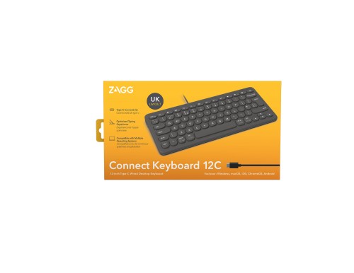 ZAGG Connect 12C keyboard Universal USB QWERTY UK English Black