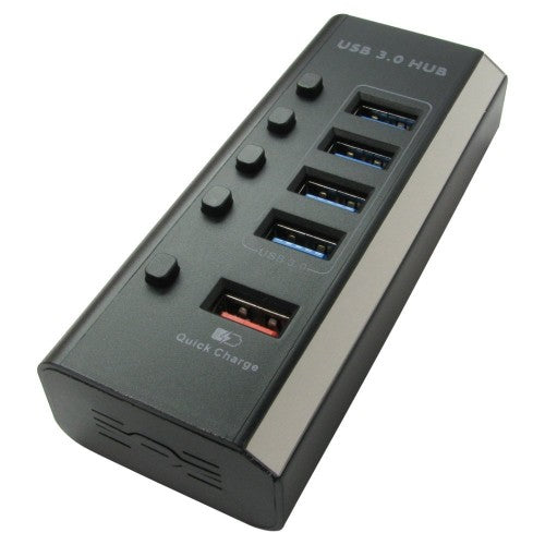 Cables Direct NLUSB3-422P interface hub USB 3.2 Gen 1 (3.1 Gen 1) Type-C 5000 Mbit/s Black