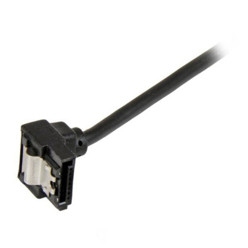 StarTech.com 6in Latching Round SATA to Right Angle SATA Serial ATA Cable