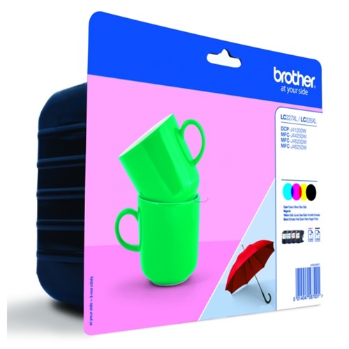 Brother LC-227XLVALBP Ink cartridge multi pack Bk,C,M,Y, 4x1.2K pages ISO/IEC 24711 Pack=4 for Brother MFC-J 4420