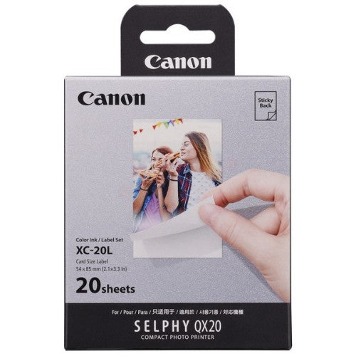 Canon 6755C002/XC-20L Photo cartridge Etikettes 54x85mm, 20 pages for Canon Selphy QX 20