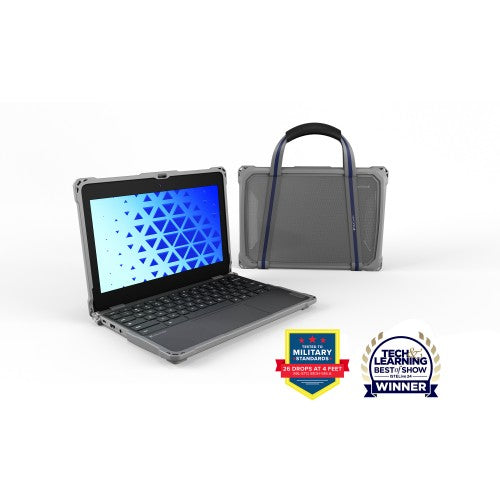 ASUS BR12CT-C81XA-3Y + MAXCases Extreme Shell-F3 Intel® N N150 Laptop 31 cm (12.2") WUXGA 8 GB LPDDR5-SDRAM 128 GB UFS Wi-Fi 6 (802.11ax) Windows 11 Pro Education Black, Grey