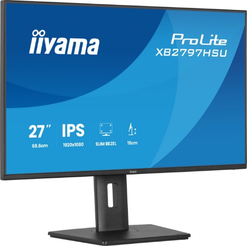iiyama ProLite XB2797HSU-B1 computer monitor 68.6 cm (27") 1920 x 1080 pixels Full HD LED Black