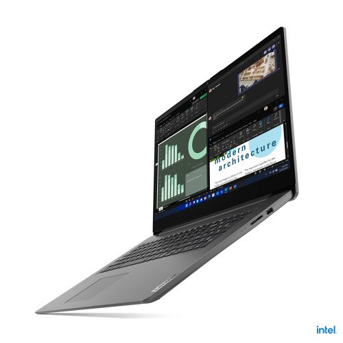 Lenovo V17 G4 IRU Intel® Core™ i5 i5-1335U Laptop 43.9 cm (17.3") Full HD 8 GB DDR4-SDRAM 256 GB SSD Wi-Fi 6 (802.11ax) Windows 11 Pro UK English Grey