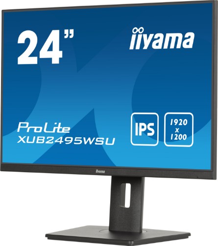 iiyama ProLite XUB2495WSU-B7 computer monitor 61.2 cm (24.1") 1920 x 1200 pixels WUXGA LED Black