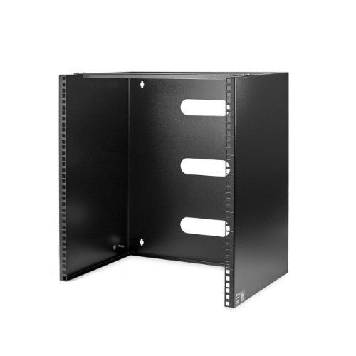 StarTech.com 12U Wall Mount Network Rack - 14 Inch Deep (Low Profile) - 19" Patch Panel Bracket for Shallow Server and IT Equipment, Network Switches - 125lbs/57kg Weight Capacity, Black