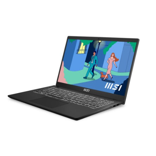 MSI Modern 15 B7M-086UK AMD Ryzen™ 7 7730U Laptop 39.6 cm (15.6") Full HD 8 GB DDR4-SDRAM 512 GB SSD Wi-Fi 6E (802.11ax) Windows 11 Home Black