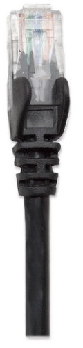 Intellinet Network Patch Cable, Cat5e, 2m, Black, CCA, U/UTP, PVC, RJ45, Gold Plated Contacts, Snagless, Booted, Lifetime Warranty