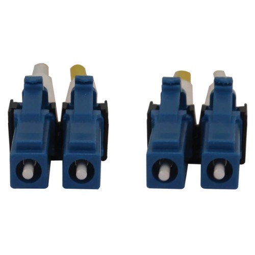 Tripp Lite N370X-05M 400G Duplex Singlemode 9/125 OS2 Switchable Fiber Optic Cable (LC/UPC M/M), LSZH, Yellow, 5 m (16.8 ft.)
