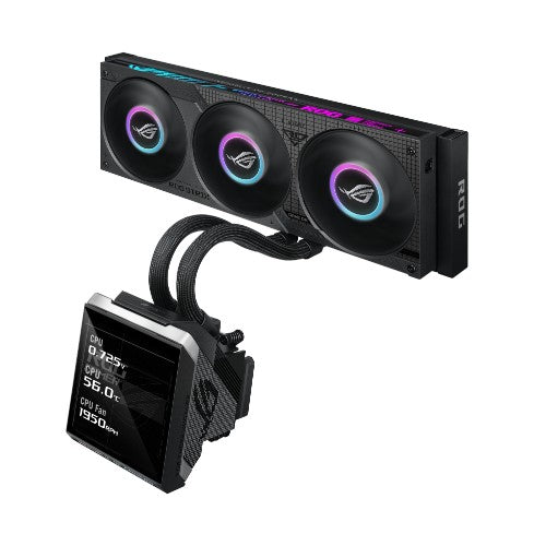 ASUS ROG Strix SLC IV 360 ARGB LCD Processor Liquid cooling kit 12 cm Black 1 pc(s)