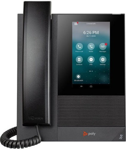 HP Poly CCX 400 Business Media Phone for Microsoft Teams and PoE-enabled
