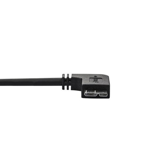 StarTech.com Slim Micro-USB 3.0 Cable - M/M - Left-Angle Micro USB - 2m (6ft)
