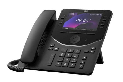 Cisco 9861 IP phone Black, Carbon 10 lines LCD Wi-Fi