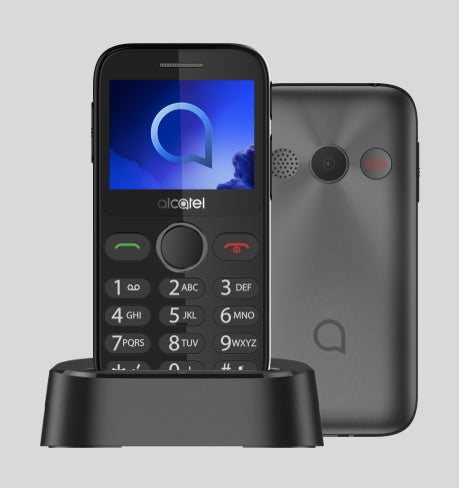 Alcatel 2019 Metallic Gray 6.1 cm (2.4") 80 g Grey Senior phone