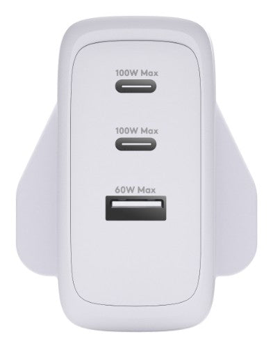 dbramante1928 IT - UK W. Charger - 2xUSB-C 100W + 1xUSB-A - WHT
