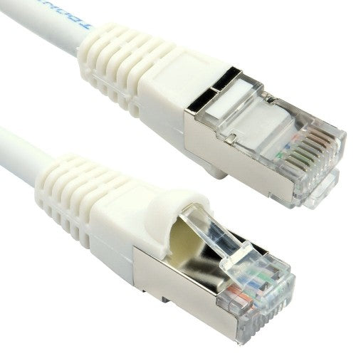 Cables Direct Cat6a, 20m networking cable White S/FTP (S-STP)