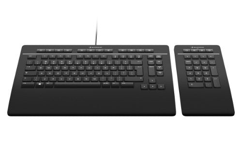 3Dconnexion Pro with Numpad keyboard Office USB + RF Wireless + Bluetooth QWERTY English Black