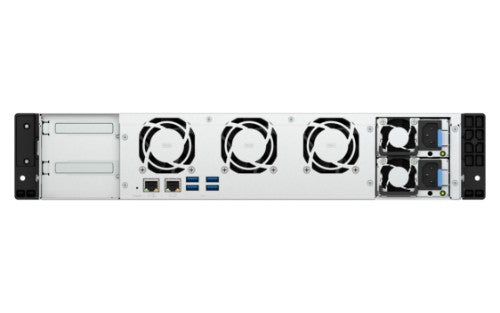QNAP TS-855EU-RP NAS Rack (2U) Intel Atom® C5125 8 GB DDR4 0 TB QuTS hero Black