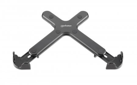 Manhattan Laptop Holder for VESA mount, Fits VESA 75x75 and 100x100mm, Fits laptops up to 17.3" (max 4kg), Black, Lifetime Warranty