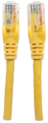 Intellinet Network Patch Cable, Cat6, 3m, Yellow, CCA, U/UTP, PVC, RJ45, Gold Plated Contacts, Snagless, Booted, Lifetime Warranty